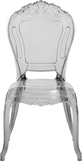 Esszimmerstuhl transparent schwarz 2er Set VERMONT