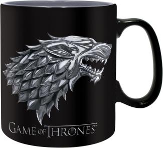 Game of Thrones Stark Winter is Coming Keramik Becher schwarz