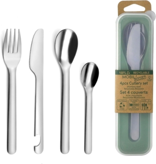 Besteck-Set Amefa Mobil Metall Stahl (18 cm) (4 pcs) Default Title