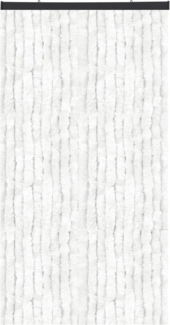 Flauschvorhang 140x220 Unistreifen weiß
