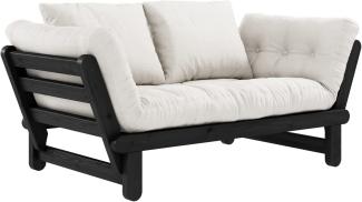 KARUP DESIGN Futonsofa BEAT Gestell Schwarz Matratze Natural