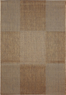 andiamo In- und Outdoor Teppich wetterfest Arizona - Balkon Teppich wasserfest Outdoor-Teppich auch nutzbar als Wohnzimmerteppich oder Küchenteppich Braun 67x140 cm