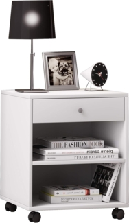 VCM Nachttisch Rolda 913910 Weiß H 54 x B 45 x T 38 cm