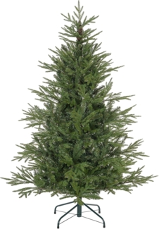 HOMCOM Künstlicher Weihnachtsbaum Christbaum mit 1724 Zweigen, Tanne, 95cm x 95cm x 150cm