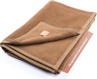 Premium Kamelhaardecke mit Strukturband von Ritter Decken