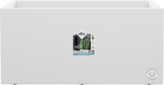 elho Vivo Next Lang 60 - Blumentopf für Innen & Außen - Pflanzentopf groß Draußen - L 59. 0 x H 29. 2 cm - Weiß/Weiss