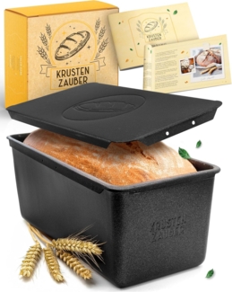 Krustenzauber Brotbackform KRUSTENZAUBER Gusseisen Topf zum Brotbacken & andere Brotbackformen