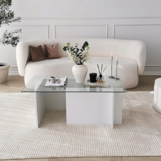 Skye Decor Couchtisch 100% TEMPERED GLASS, 40 cm x 65 cm x 105 cm S1442