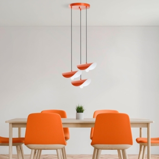 Kronleuchter, 'Eger', 106 x 30 x 20, Orange