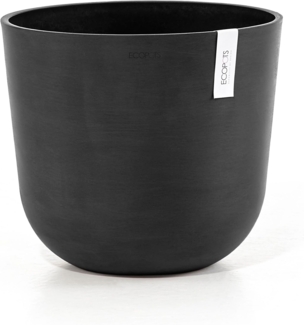 ECOPOTS Blumentopf Oslo 35 Dunkelgrau, für innen und außen: frostsicher, bruchsicher und lichtbeständig