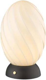 Halo Design No. 739424 Tischleuchte Twist Egg Opal Schwarz 15cm