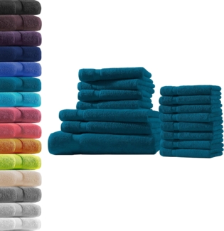 Hometex Premium Textiles Handtuch in Premium Qualität 500 g/m², Feinster Frottier-Stoff 100% Baumwolle, 1x Badetuch + 2 Duschtuch + 4 Handtuch + 8 gastetuch, weich, saugfähig, extra schwer & flauschig - TEST BILD TOP MARKE 2025
