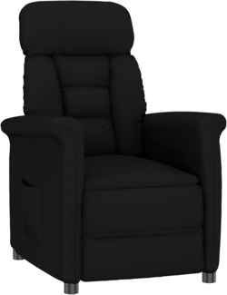 vidaXL Recliner Stuhl Schwarz Schwarz 70.5 x 96.5 x 95 cm Kunstleder 348403
