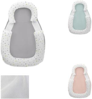 Kikkaboo Baby Lagerungskissen 60 x 40 cm Memory Foam, Baumwolle, rutschfest grau