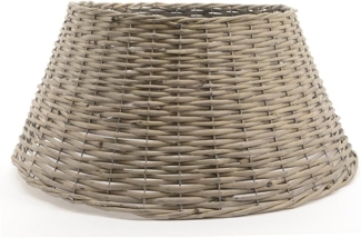 Abdeckung für Christbaumständer Weide Grau Weihnachtsbaumständerhülle Ø 56cm