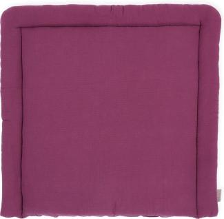 KraftKids Wickelauflage in Musselin purpur, Wickelunterlage 60x70 cm (BxT), Wickelkissen