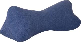 Original Dr. Berger Velours-Fleece Leseknochen Blau 40 x 18 cm