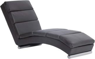 vidaXL Chaiselongue Grau Kunstleder 281293