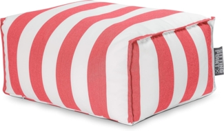 Hocker 65 x 35 x 55 cm Rot