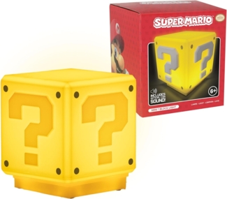Paladone Stehlampe Super Mario Tischlampe Mini Fragezeichen-Block