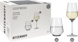 Ritzenhoff 6111012 Aurelie Weßwein- und Wasserglas-Set #2 LICHTWEISS Nadine Niggemeier 2022 in Geschenkbox