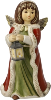 Goebel Engel Strahlendes Abendlicht, Winterwald, Weihnachten, Dekofigur, Steingut, H 15 cm, 66704361