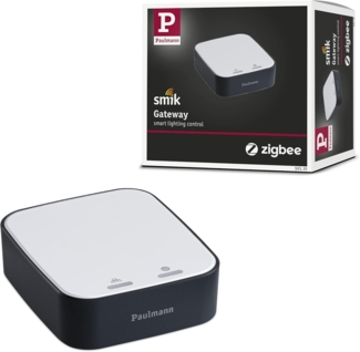 Paulmann 50135 Smart Home Zigbee Gateway Bridge Smik Weiß/Anthrazit Kunststoff Steuerzentrale