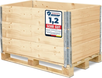 Garronda Auflagenbox Holzaufsatzrahmen für Palette Holzkiste (ohne Palette) GD-0096 (3 St)