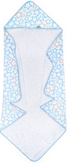 Ti TIN Baby Bademantel mit Kapuze aus 100% Baumwolle, weiche und saugfähige Kapuze im Sternen-Design von Starlets, 100x100 cm (Frottee-Stoff)