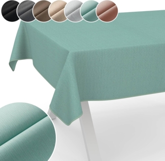 ANRO Tischdecke Hochwertig Tischwäsche mit Beschichtung (Einzelstück 1-tlg), Premium TEFLON und 2-Fache Acryl Beschichtung