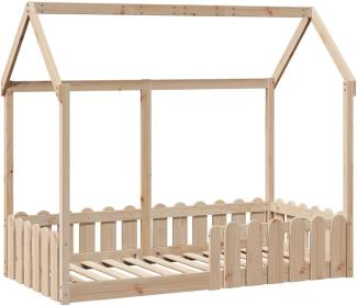 vidaXL Kinderbett Hausbett 80x160 cm Massivholz Kiefer 850695