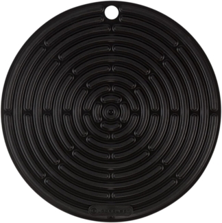 Le Creuset Silikon Topflappen rund schwarz