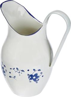 Ibili Krug Sena Bauchförmig, 2,5 L, Stahl, Weiß-Blau, 10 x 10 x 20 cm