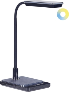 LED Schreibtischlampe CENTAURUS mit Dimmer Metall Schwarz