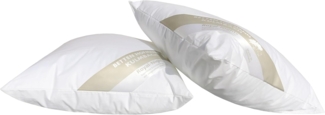Betten Hofmann Kopfkissen 2 Stück Betten Hofmann Basic Allergiker Nackenkissen Kleinkissen 35x35, Bezug: 100% Baumwolle, Kopfkissen, Rückenschläfer, Seitenschläfer
