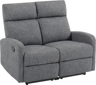 HOMCOM Relaxsessel 2-Sitzer Fernsehsessel mit individuell verstellbarer Rückenlehne (TV Sessel mit Chenille-Optik, 1-St, Fernsehsessel), Manuell verstellbare Rückenlehne, atmungsaktiver Stoff