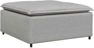 vidaXL Modulares Sofa-Fußhocker-Modul Wolkengrau 100 x 100 x 48 cm 4104486