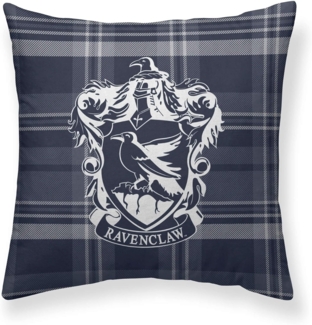 BELUM | Kissenbezug Harry Potter, Kissenbezug 100% Baumwolle, 50x50 cm, Modell Ravenclaw, Bild A