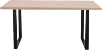 FORTE Tables Arbeitsplatte, Holzwerkstoff, Braun, 180 x 3,8 x 90 cm