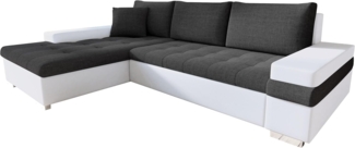 Ecksofa Bangkok Mini, Farbe: Soft 017 + Lux 06