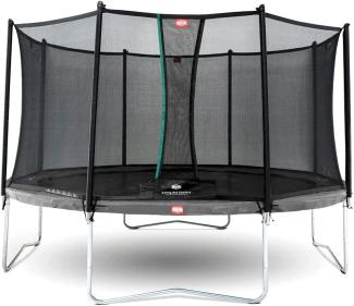 Berg 'Favorit Regular' Trampolin, 330 cm Durchmesser, ab 6 Jahren, bis 110 kg belastbar, inkl. Sicherheitsnetz 'Comfort', grau