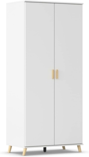 Rauch 'FALUN' Kleiderschrank Schrank in weiß und Esche Coimbra 92 cm