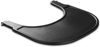 Hauck Hochstuhltablett Alpha Click Tray, Black, Kunststoff, aus recyceltem Material