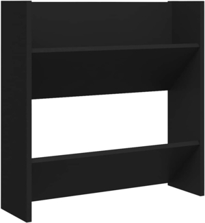 vidaXL Wand-Schuhschrank Schwarz 60x18x60 cm Holzwerkstoff 806717