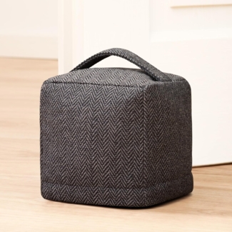Praknu Bodentürstopper Türstopper sack grau (1 St), mit Tragegriff - Für Haus & Büro - mit rutschfesten Pads
