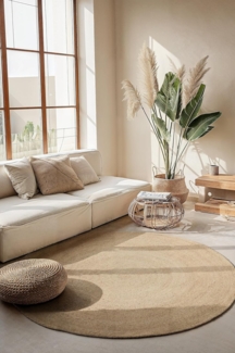 HANSE Home Teppich Rangpur Juteteppich, rund, Höhe: 10 mm, Handgewebt, Jute, Natur, Wohnzimmer, Flur, Klassisch, Boho, Skandi