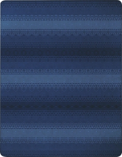 Biederlack Wohndecke Deep|150x200 cm| blue