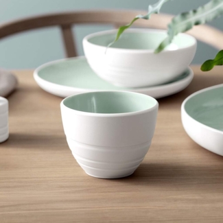 Becher Leaf 11x8 cm it's my match mineral Villeroy und Boch Becher - Mikrowelle geeignet, Spülmaschinenfest