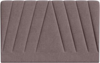 Vente-unique - Bett-Kopfteil 150 cm - Stoff - Helllila - LIDAMA von Pascal Morabito