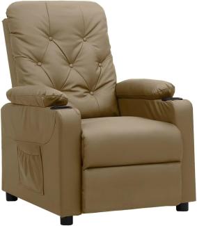 vidaXL Relaxsessel Cappuccino-Braun Kunstleder [339124]